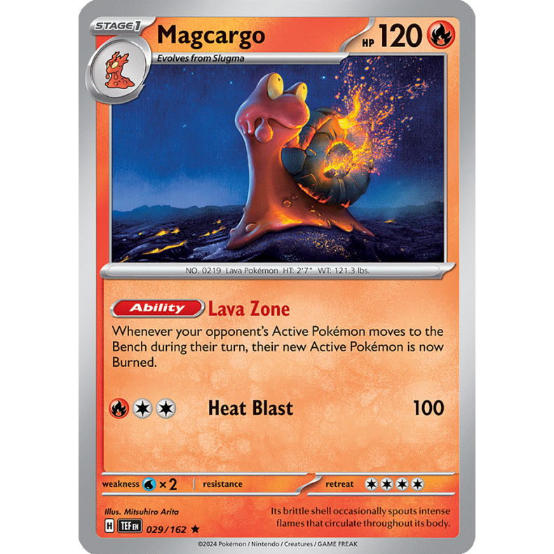 Magcargo 029/162 - Temporal Forces Enkeltkort