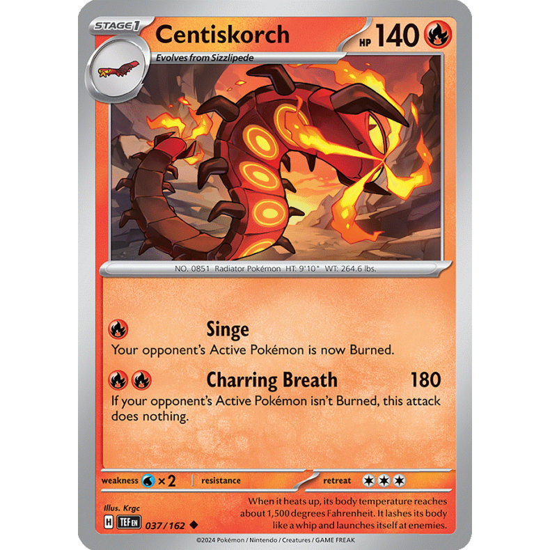 Centiskorch 037/162 - Temporal Forces Enkeltkort