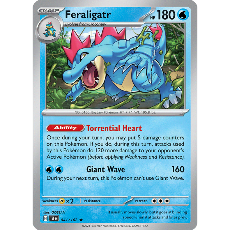 Feraligatr 041/162 - Temporal Forces Enkeltkort