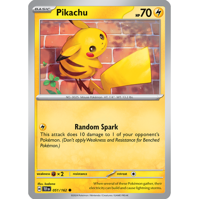 Pikachu 051/162 - Temporal Forces Enkeltkort