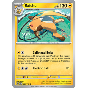 Raichu 052/162 - Temporal Forces Enkeltkort