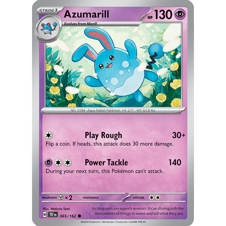 Azumarill 065/162 - Temporal Forces Enkeltkort