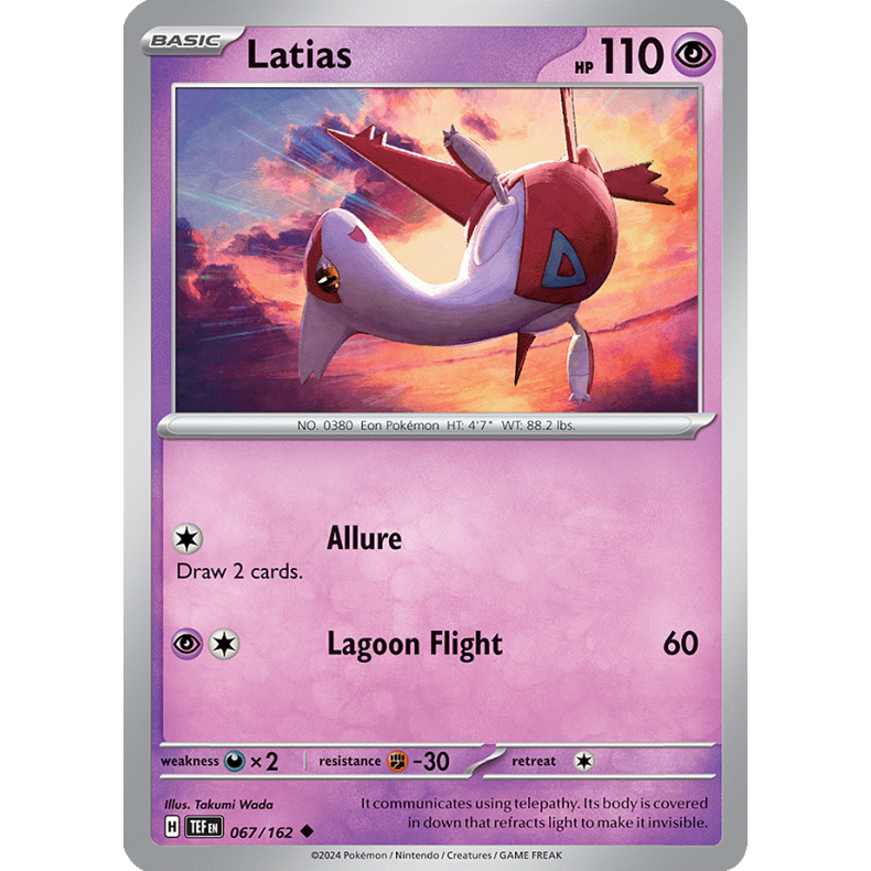 Latias 067/162 - Temporal Forces Enkeltkort