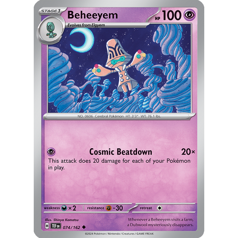 Beheeyem 074/162 - Temporal Forces Enkeltkort