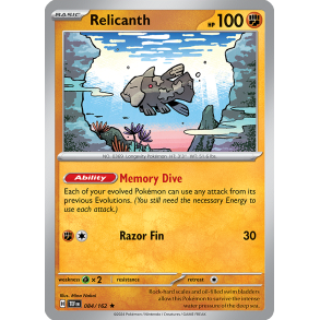 Relicanth 084/162 - Temporal Forces Enkeltkort