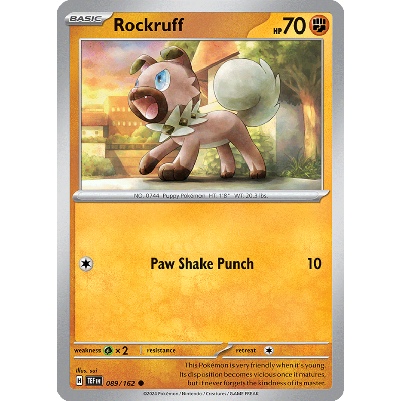 Rockruff 089/162 - Temporal Forces Enkeltkort