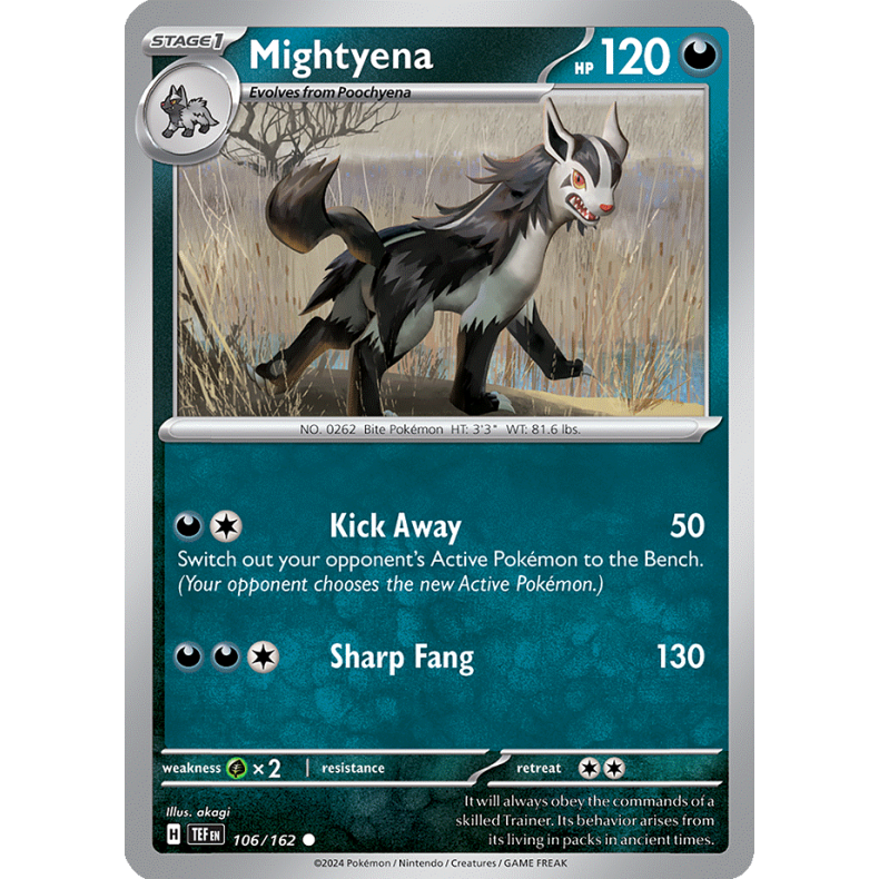 Mightyena 106/162 - Temporal Forces Enkeltkort