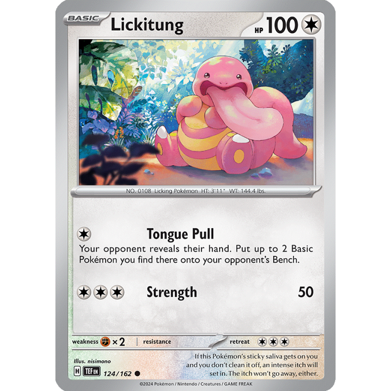 Lickitung 124/162 - Temporal Forces Enkeltkort
