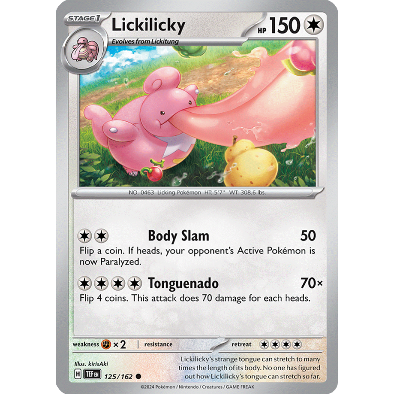 Lickilicky 125/162 - Temporal Forces Enkeltkort