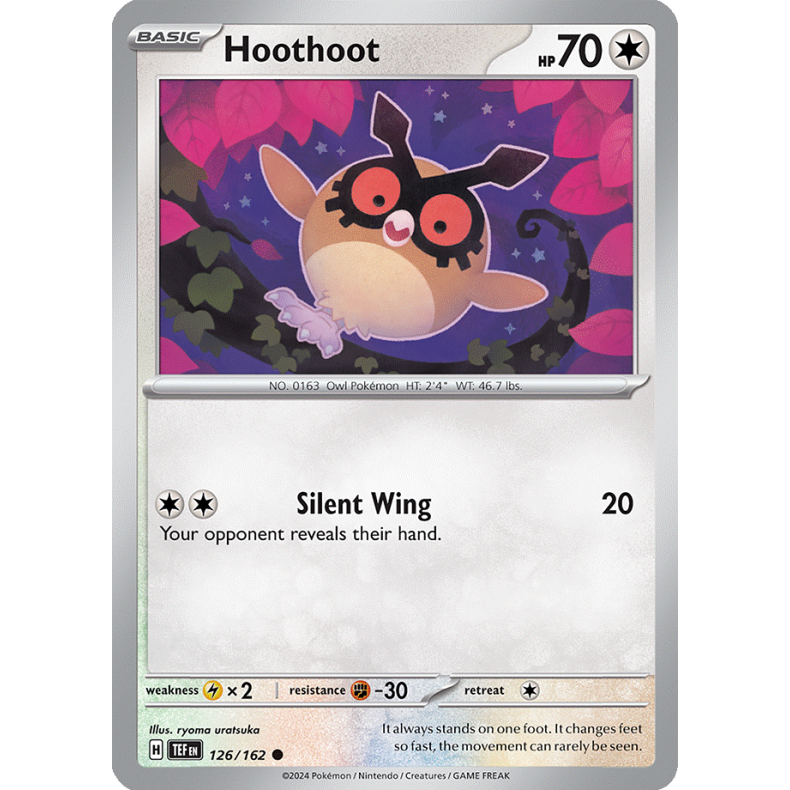 Hoothoot 126/162 - Temporal Forces Enkeltkort