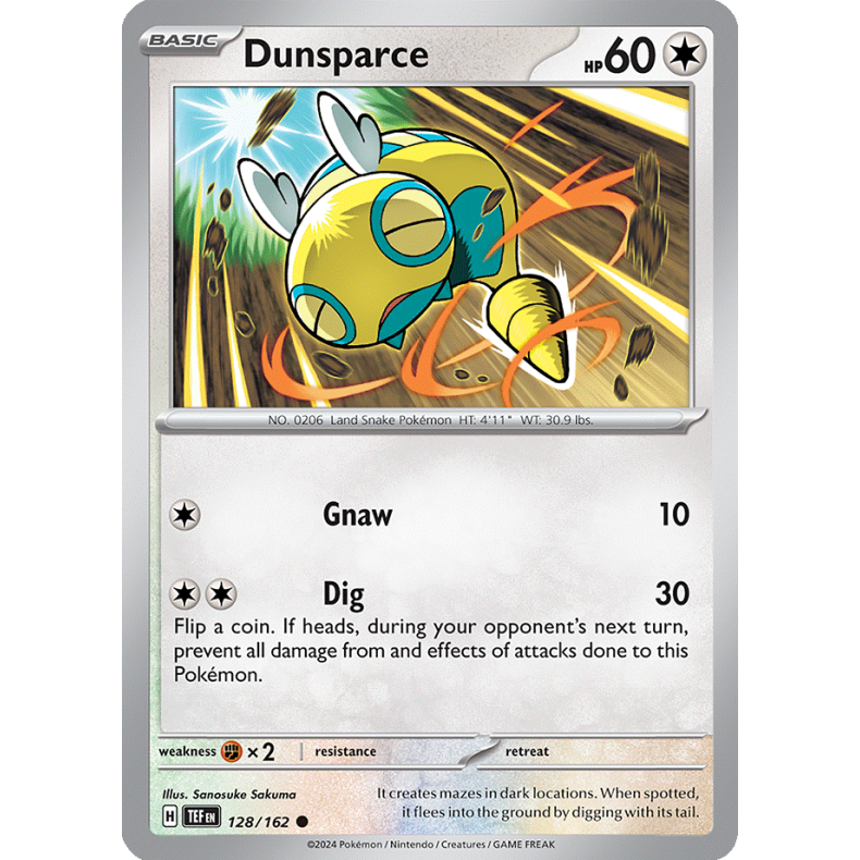 Dunsparce 128/162 - Temporal Forces Enkeltkort
