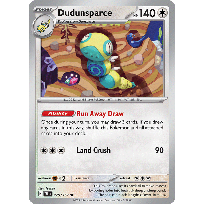 Dudunsparce 129/162 - Temporal Forces Enkeltkort