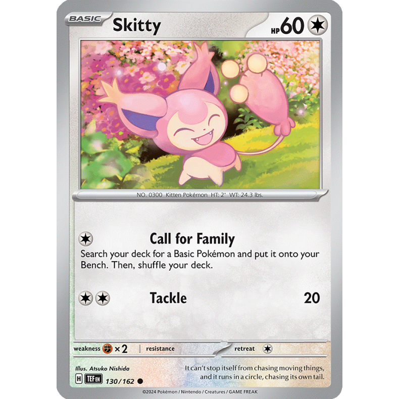 Skitty 130/162 - Temporal Forces Enkeltkort