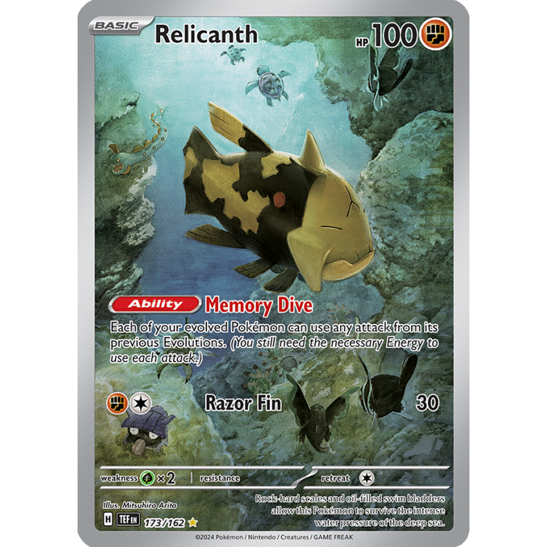Relicanth 173/162 - Temporal Forces Enkeltkort