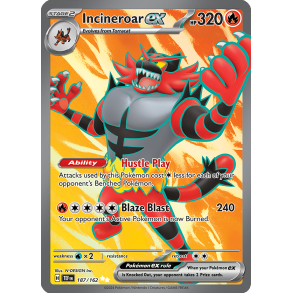 Incineroar ex 187/162 - Temporal Forces Enkeltkort