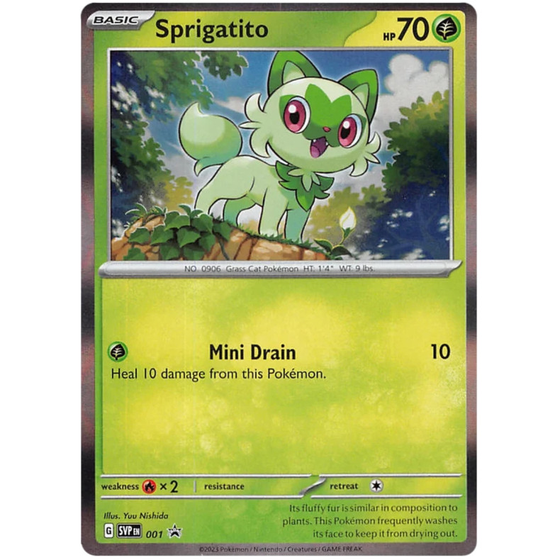 Sprigatito SVP001 - Scarlet &amp; Violet Promo Kort SVP