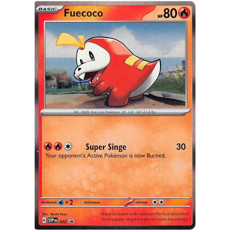 Fuecoco SVP002 - Scarlet &amp; Violet Promo Kort SVP