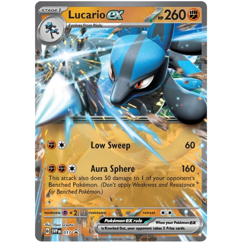 Lucario ex SVP017 - Scarlet &amp; Violet Promo Kort SVP
