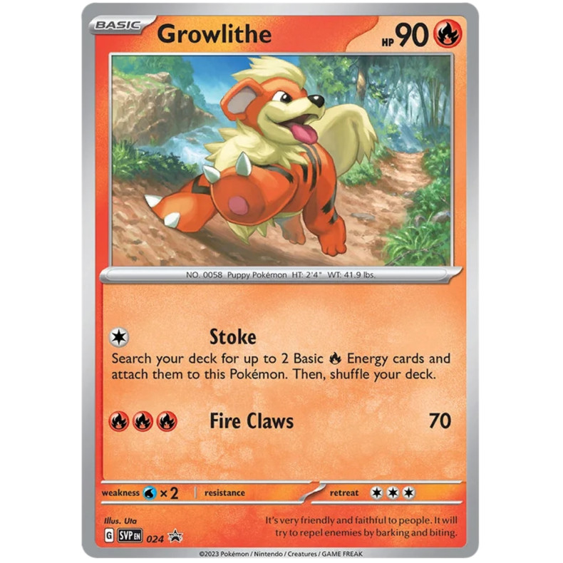 Growlithe SVP024 - Scarlet &amp; Violet Promo Kort SVP
