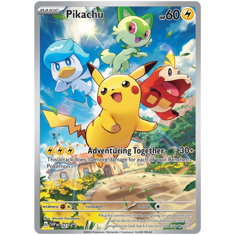 Pikachu SVP027 - Scarlet &amp; Violet Promo Kort SVP
