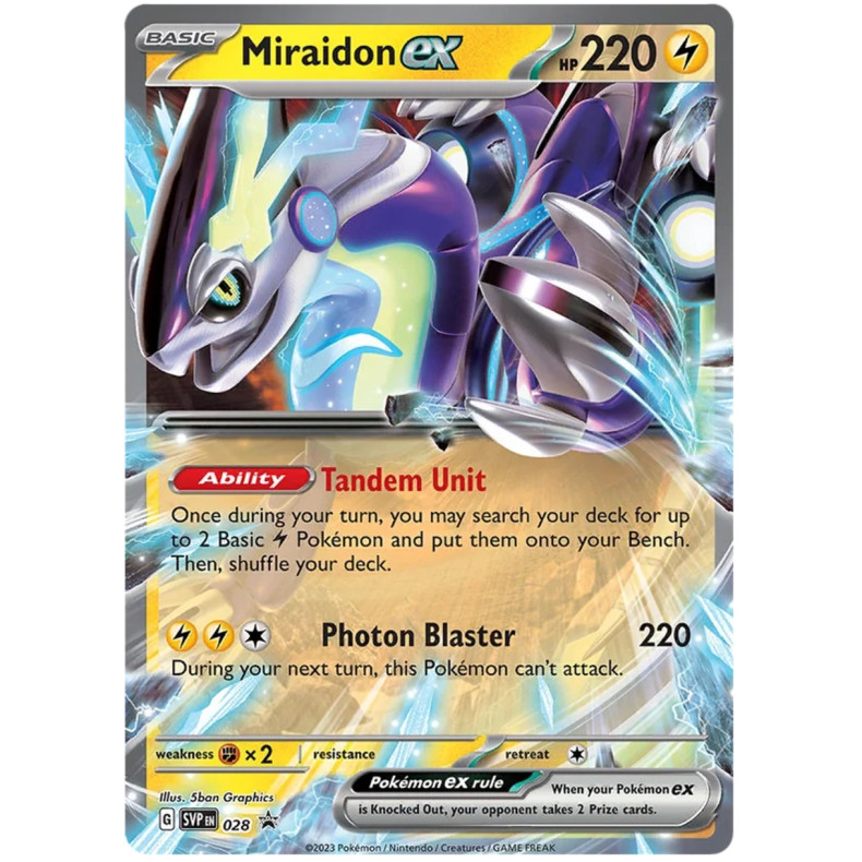 Miraidon ex SVP028 - Scarlet &amp; Violet Promo Kort SVP