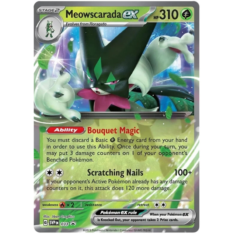 Meowscarada ex SVP033 - Scarlet &amp; Violet Promo Kort SVP