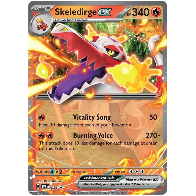 Skeledirge ex SVP034 - Scarlet &amp; Violet Promo Kort SVP
