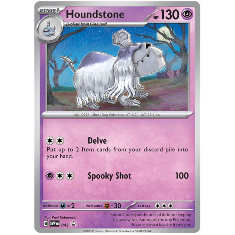 Houndstone SVP042 - Scarlet &amp; Violet Promo Kort SVP