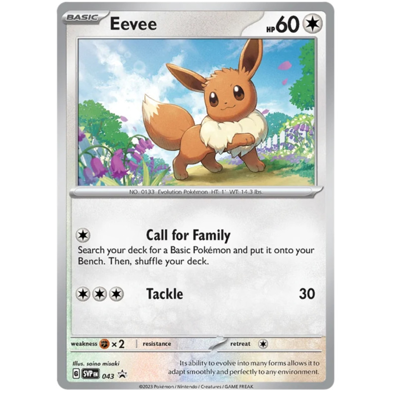 Eevee SVP043 - Scarlet &amp; Violet Promo Kort SVP