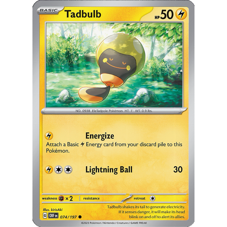 Tadbulb 074/197 - Obsidian Flames Enkeltkort