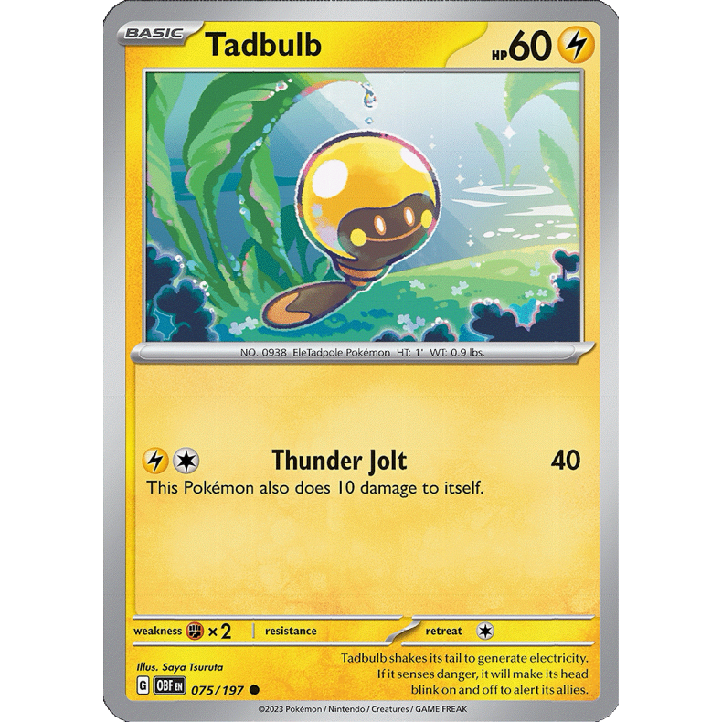 Tadbulb 075/197 - Obsidian Flames Enkeltkort