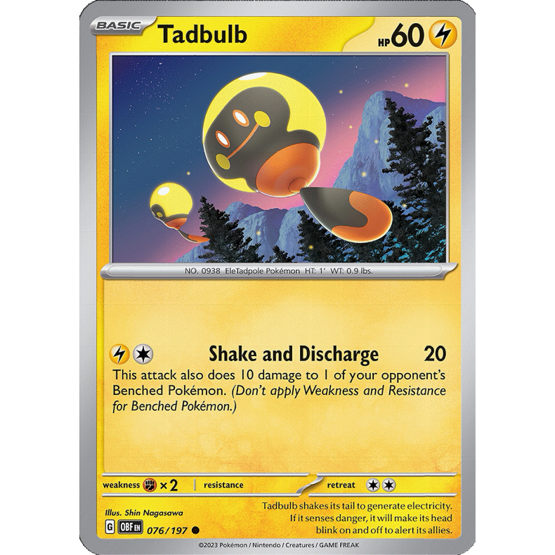 Tadbulb 076/197 - Obsidian Flames Enkeltkort
