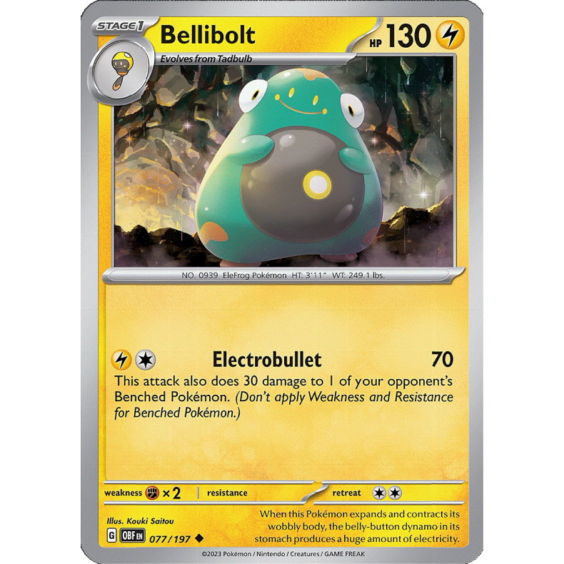 Bellibolt 077/197 - Obsidian Flames Enkeltkort