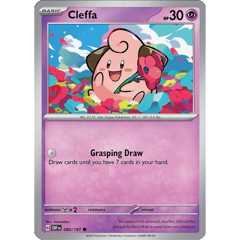Cleffa 080/197 - Obsidian Flames Enkeltkort