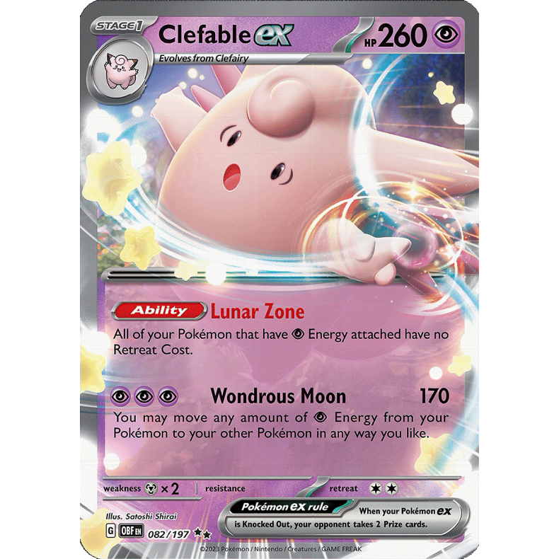Clefable ex 082/197 - Obsidian Flames Enkeltkort