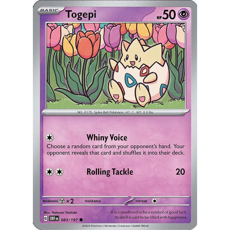 Togepi 083/197 - Obsidian Flames Enkeltkort