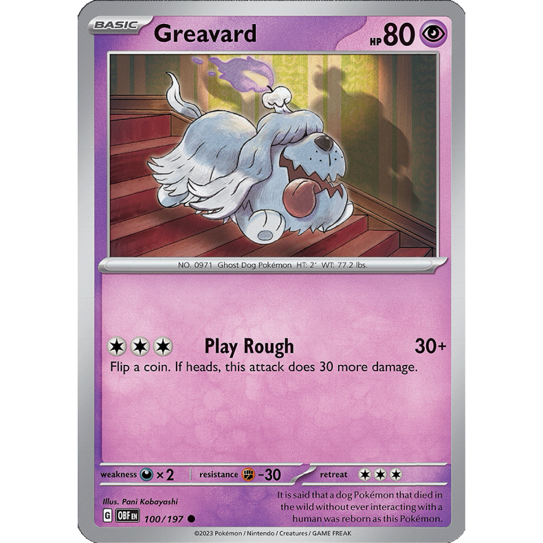 Greavard 100/197 - Obsidian Flames Enkeltkort