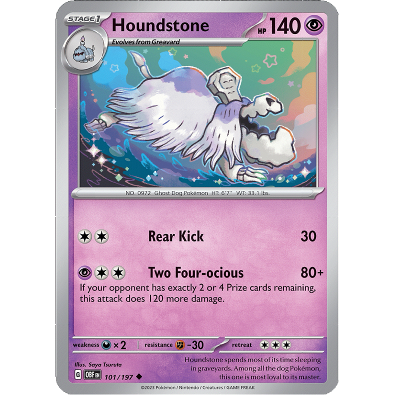 Houndstone 101/197 - Obsidian Flames Enkeltkort