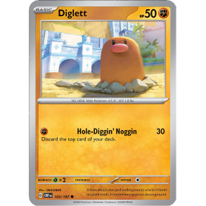 Diglett 103/197 - Obsidian Flames Enkeltkort