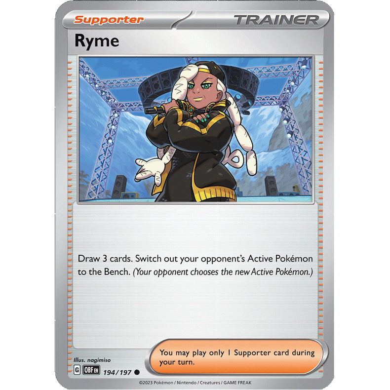 Ryme 194/197 - Obsidian Flames Enkeltkort
