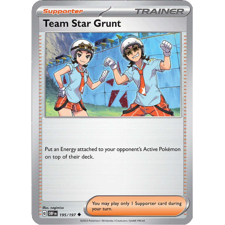 Team Star Grunt 195/197 - Obsidian Flames Enkeltkort