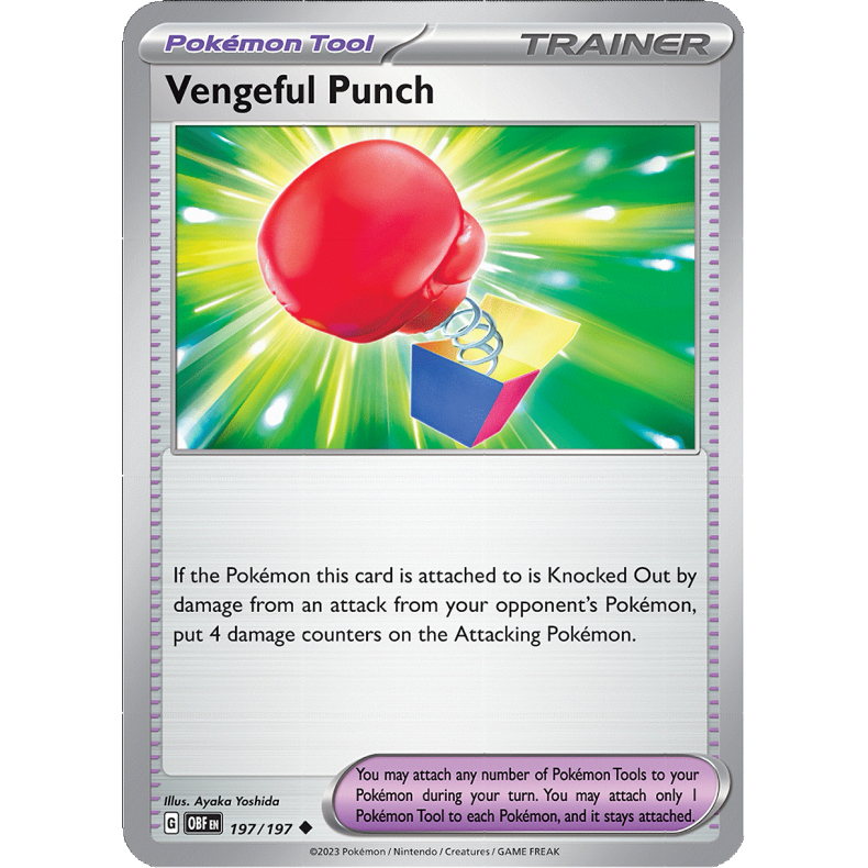 Vengeful Punch 197/197 - Obsidian Flames Enkeltkort