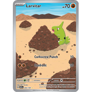 Larvitar 203/197 - Obsidian Flames Enkeltkort