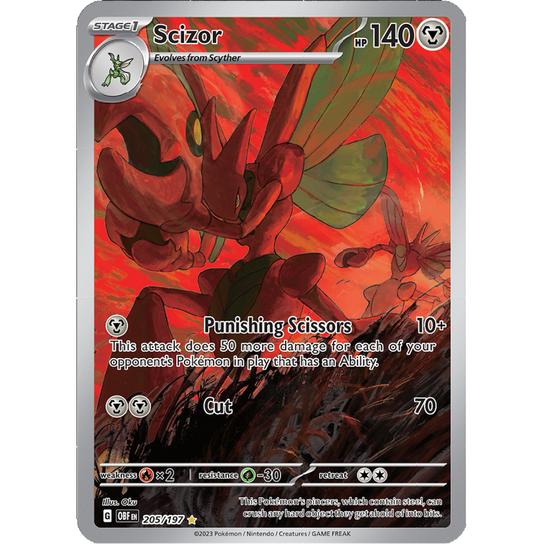 Scizor 205/197 - Obsidian Flames Enkeltkort