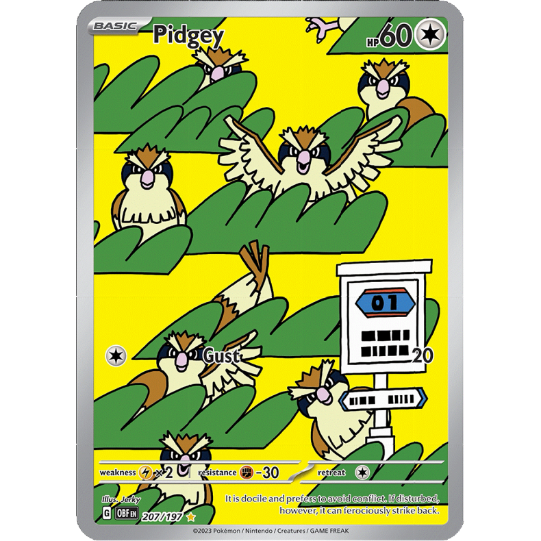 Pidgey 207/197 - Obsidian Flames Enkeltkort