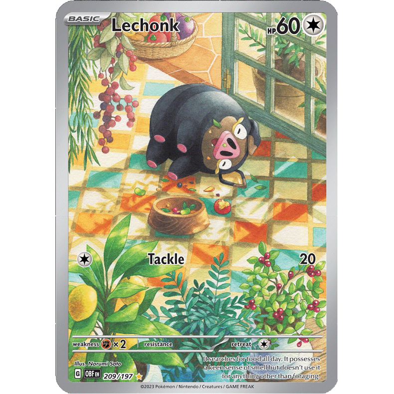 Lechonk 209/197 - Obsidian Flames Enkeltkort