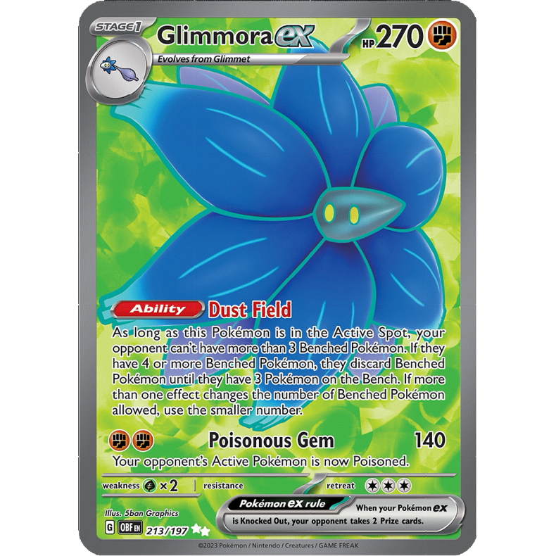 Glimmora ex 213/197 - Obsidian Flames Enkeltkort