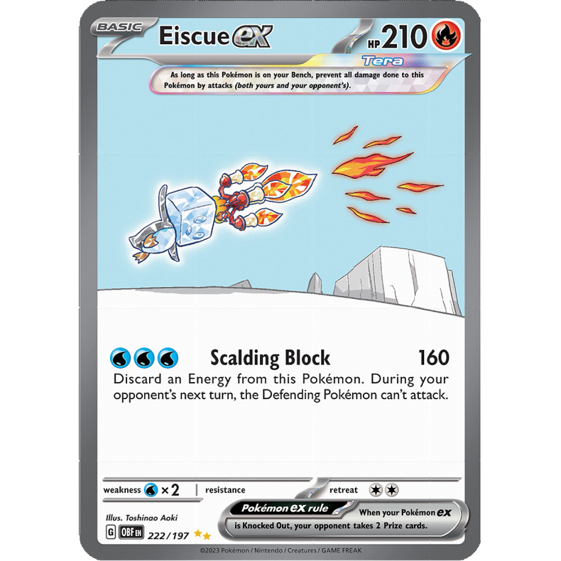 Eiscue ex 222/197 - Obsidian Flames Enkeltkort
