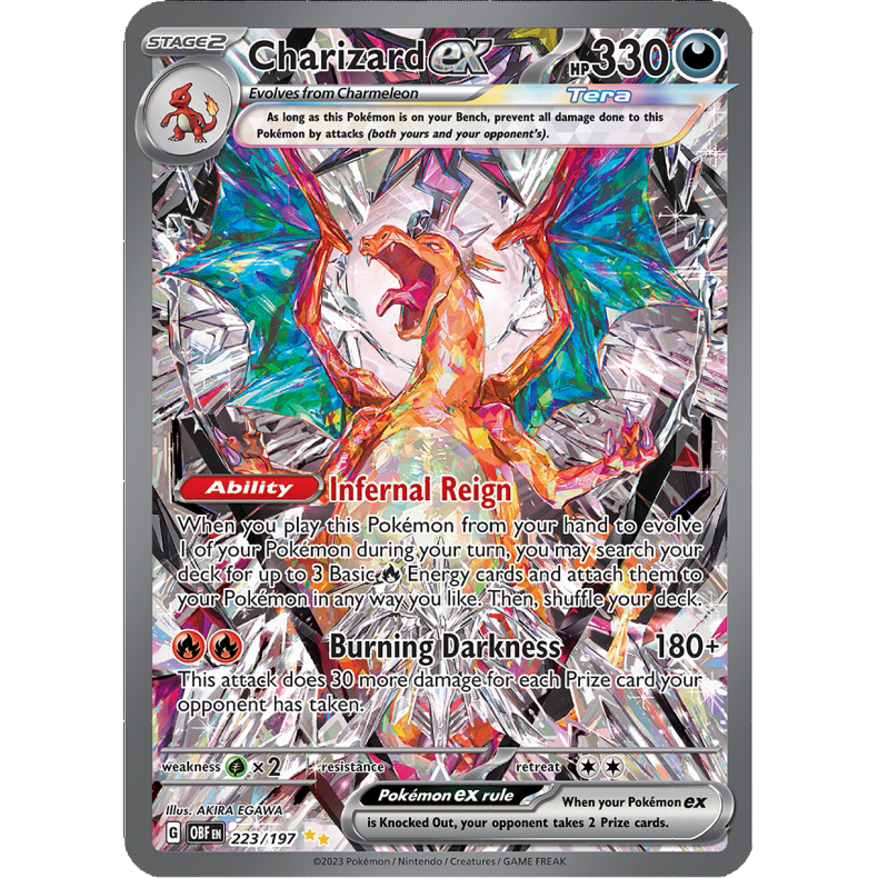 Charizard ex 223/197 - Obsidian Flames Enkeltkort