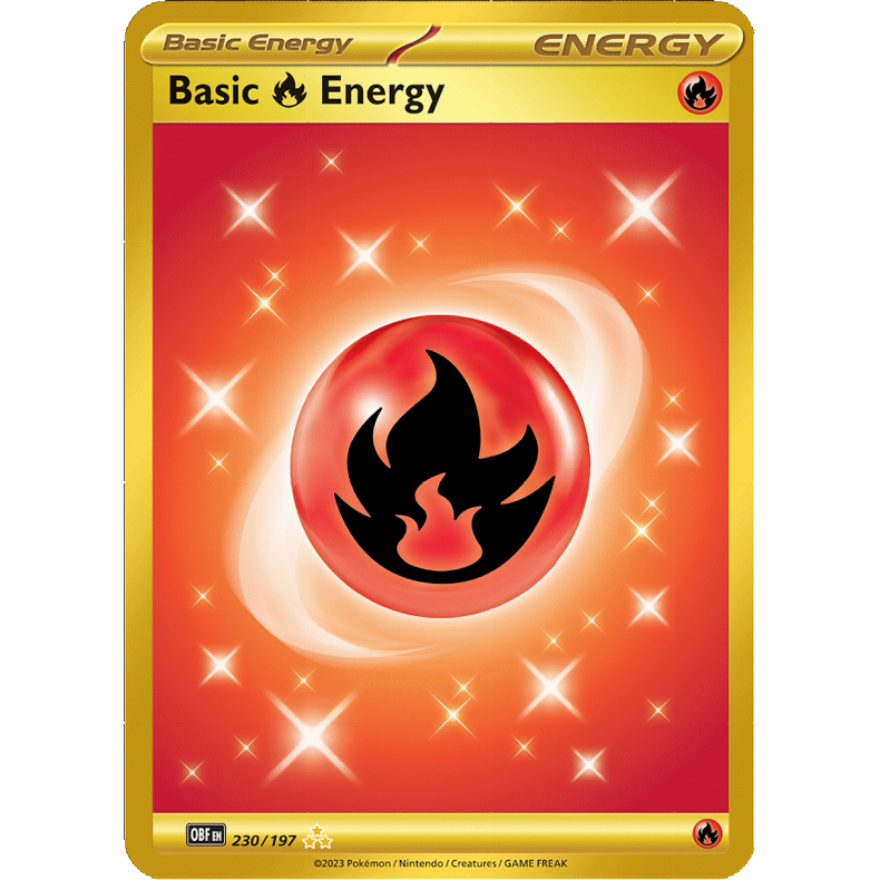 Basic Fire Energy 230/197 - Obsidian Flames Enkeltkort